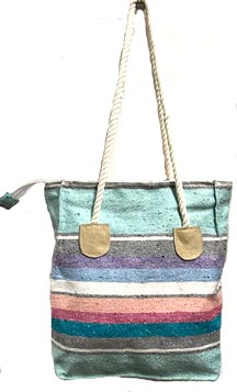 Rope Handle Falza Blanket Tote Bag
