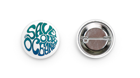 Save Our Oceans - Button