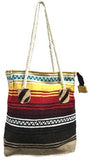 Rope Handle Falza Blanket Tote Bag