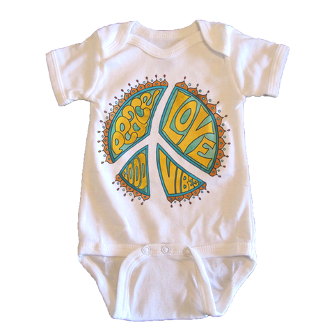 Peace, Love, Good Vibes - onesie