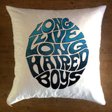 Long Live Long Haired Boys Ombre - pillow cover