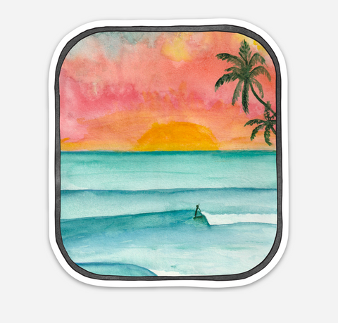 Watercolor Wave - Sticker