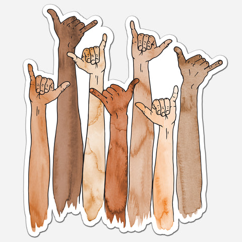 Throw 'Em Up - Sticker