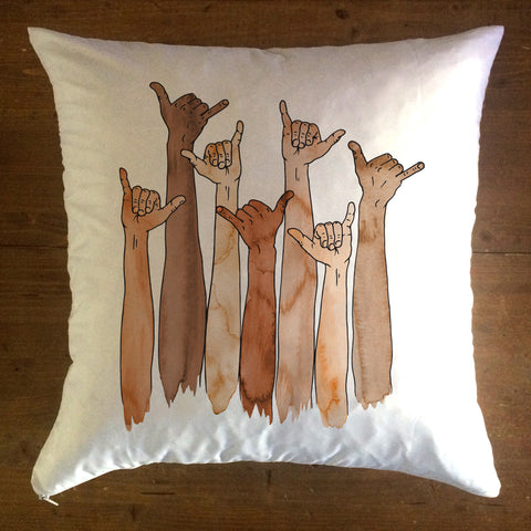 Throw 'Em Up - pillow cover