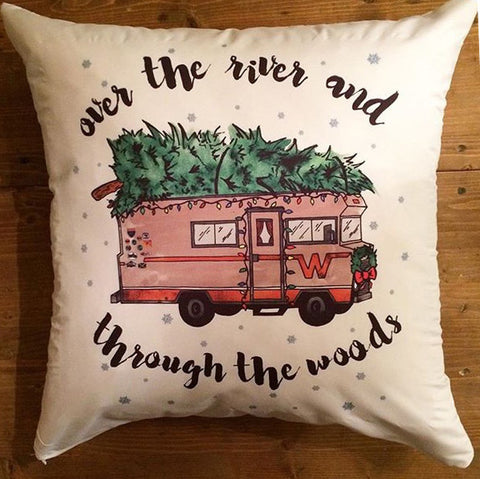 Holiday Winnie - pillow cover