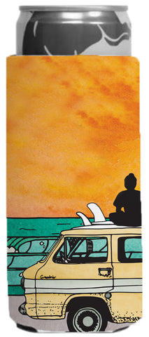 Follow The Sun - Slim Koozie